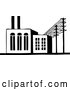 Vector Clip Art of Retro Factory Building by BestVector