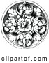 Vector Clip Art of Retro Floral Medallion Design by Prawny Vintage