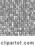 Vector Clip Art of Retro Grayscale Background of Funky Gray Squares by Vectorace