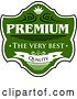 Vector Clip Art of Retro Green Quality Guarantee Label 2 by Vector Tradition SM