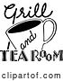 Vector Clip Art of Retro Grill and Tea Room Sign by BestVector