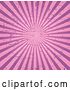 Vector Clip Art of Retro Grungy Pink Ray Background by Pushkin