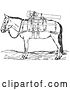 Vector Clip Art of Retro Gun Mule with Weapons in by Picsburg
