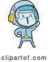 Vector Clip Art of Retro Happy Cartoon Astronaut by Lineartestpilot