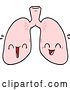 Vector Clip Art of Retro Happy Cartoon Lungs by Lineartestpilot