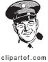 Vector Clip Art of Retro Happy Police Officer by BestVector