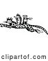 Vector Clip Art of Retro Hedgehog and Dog Riding on a Leopard by Prawny Vintage