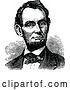 Vector Clip Art of Retro Historical Portrait of Abe Lincoln by Prawny Vintage