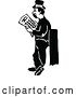 Vector Clip Art of Retro Hobo Guy Looking for a Job by Prawny Vintage