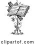 Vector Clip Art of Retro Holy Bible on a Stand by Prawny Vintage