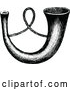 Vector Clip Art of Retro Horn by Prawny Vintage
