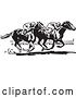Vector Clip Art of Retro Horse Race by BestVector