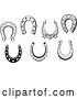 Vector Clip Art of Retro Horseshoes 2 by Vector Tradition SM