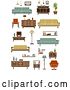 Vector Clip Art of Retro Household Furniture 6 by Vector Tradition SM