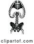 Vector Clip Art of Retro Human Anatomy Torso Bones by Prawny Vintage