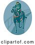 Vector Clip Art of Retro Jockey Logo by Patrimonio