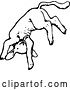 Vector Clip Art of Retro Jumping Lamb 3 by Prawny Vintage