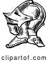 Vector Clip Art of Retro Knight Helmet by Prawny Vintage