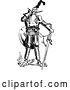 Vector Clip Art of Retro Knight with a Sword by Prawny Vintage