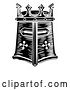 Vector Clip Art of Retro Knights Great Helm by AtStockIllustration