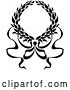 Vector Clip Art of Retro Laurel Wreath and Ribbons by Vector Tradition SM