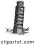 Vector Clip Art of Retro Leaning Tower of Pisa by Prawny Vintage