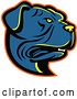 Vector Clip Art of Retro Leavitt Bulldog Dog Mascot by Patrimonio