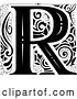Vector Clip Art of Retro Letter R Monogram by BNP Design Studio