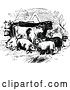 Vector Clip Art of Retro Livestock Farm Animals by Prawny Vintage