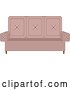 Vector Clip Art of Retro Love Seat Couch by BNP Design Studio