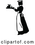 Vector Clip Art of Retro Maid Serving a Drink 3 by Prawny Vintage
