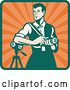 Vector Clip Art of Retro Male Photographer with a Dslr Camera and Video Camera by Patrimonio