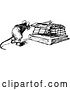 Vector Clip Art of Retro Mouse by a Trap by Prawny Vintage