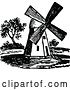 Vector Clip Art of Retro Old Windmill by Prawny Vintage