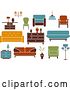 Vector Clip Art of Retro or Modern Furniture by Vector Tradition SM