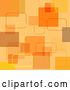 Vector Clip Art of Retro Orange and Yellow Square Background by KJ Pargeter