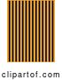 Vector Clip Art of Retro Orange Background with Vertical Black Stripes Clipart Illustration by Andy Nortnik