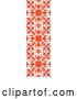 Vector Clip Art of Retro Orange Ornate Flourish Design Element Border by Vector Tradition SM