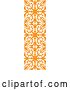 Vector Clip Art of Retro Orange Vintate Ornate Flourish Design Element Border by Vector Tradition SM