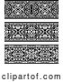 Vector Clip Art of Retro Ornate Floral Arabian Borders by Vector Tradition SM