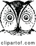 Vector Clip Art of Retro Owl Face by Prawny Vintage