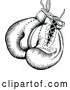 Vector Clip Art of Retro Pair of Boxing Gloves by Prawny Vintage