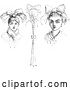 Vector Clip Art of Retro Peasant Headdresses in by Picsburg
