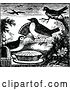 Vector Clip Art of Retro Pie and Birds by Prawny Vintage