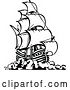 Vector Clip Art of Retro Pirate Ship 3 by Prawny Vintage