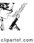 Vector Clip Art of Retro Pop Art Guy with a Cigarette and Gun by Brushingup