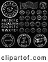 Vector Clip Art of Retro Postmark Stamps and Letters 2 by BestVector