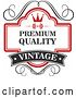 Vector Clip Art of Retro Premium Quality Guarantee Label 5 by Vector Tradition SM