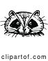 Vector Clip Art of Retro Raccoon Face by Prawny Vintage