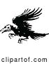 Vector Clip Art of Retro Ragged Raven by Prawny Vintage